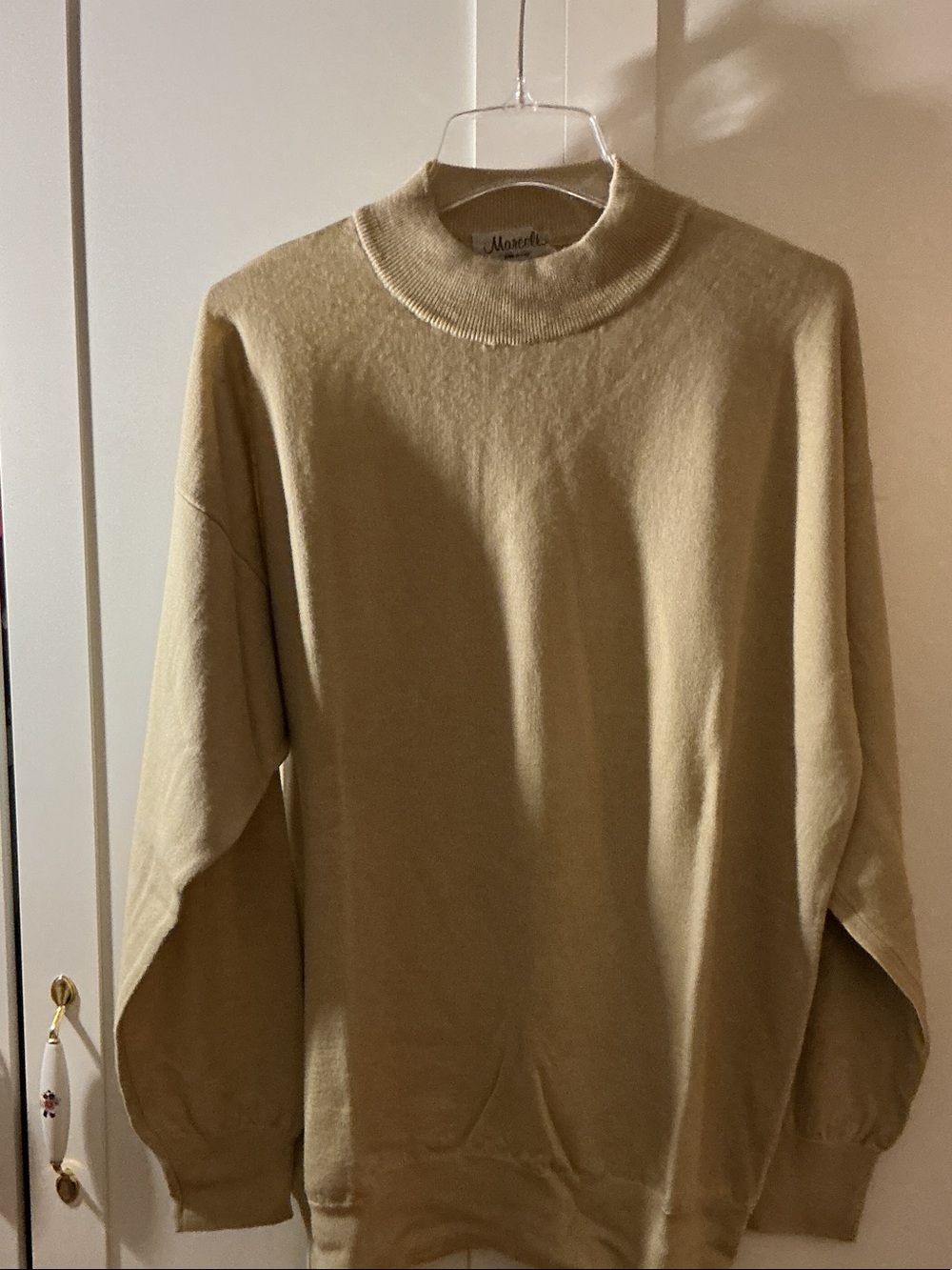 Men's Light Beige Crewneck Sweater